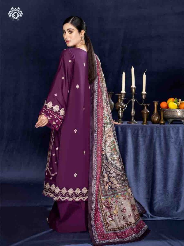 Gull Jee Chantelle 3 Piece UNSTITCHED (SHIRT TROUSER & DUPATTA) GCHN2201A3 - Image 3