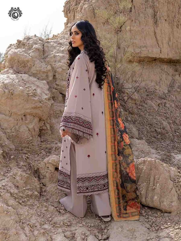 Gull Jee Raizah 3 Piece UN-STITCHED (SHIRT TROUSER & DUPATTA) GRZ2201A1 - Image 3