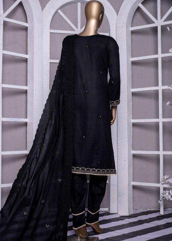 Mtf- Florentine Embroidered Lawn Suits Unstitched 3 Piece MTF22BW 01 - Black & White Collection - Image 2