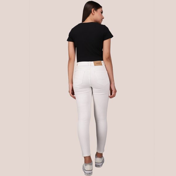 Rivvet Iris Skinny High Rise Organic White Free Fit - Image 7