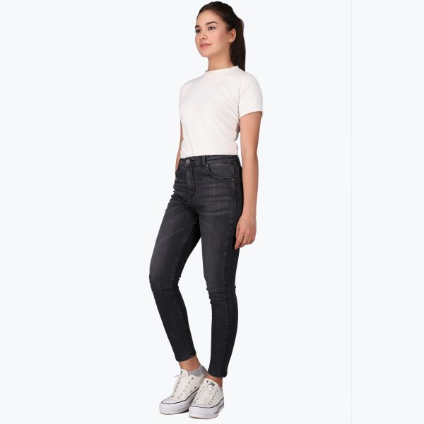 Rivvet Iris Skinny High Rise Black Organic Free Fit