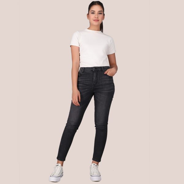 Rivvet Iris Skinny High Rise Black Organic Free Fit - Image 2