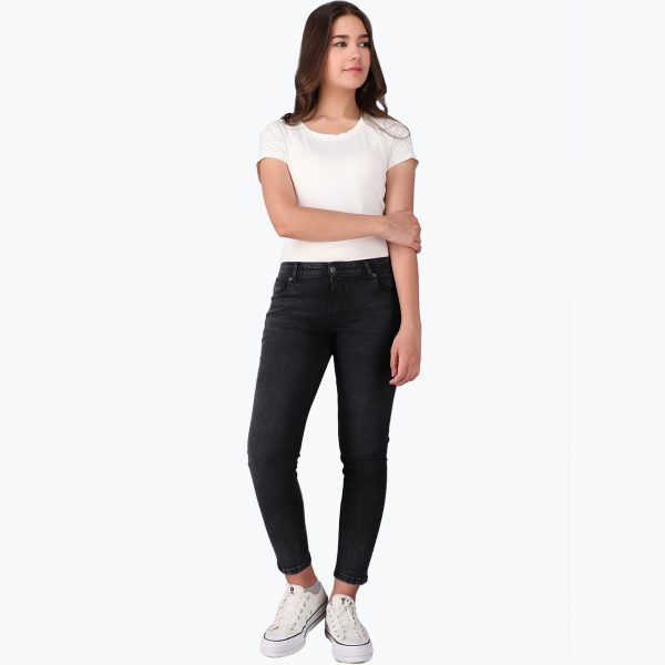 Rivvet Leila Skinny Mid Rise Black Free Fit Eco - Image 2