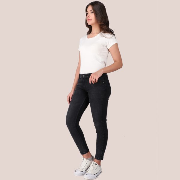 Rivvet Leila Skinny Mid Rise Black Free Fit Eco - Image 3