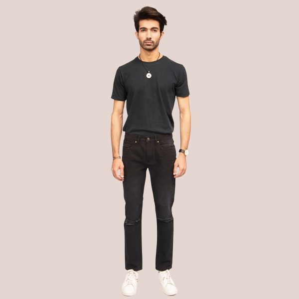 Rivvet Ted Slim Fit Black Jeans