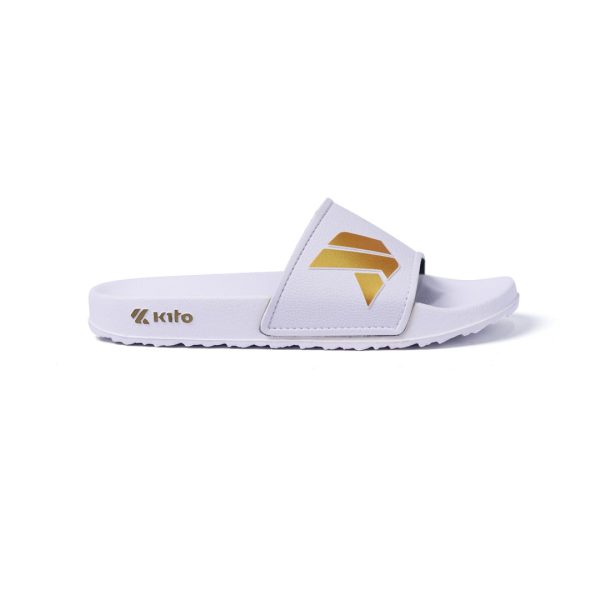 Kito White Dance Gold Slippers - AH65C