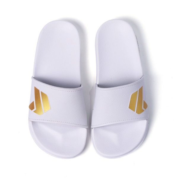 Kito White Dance Gold Slippers - AH65C - Image 4