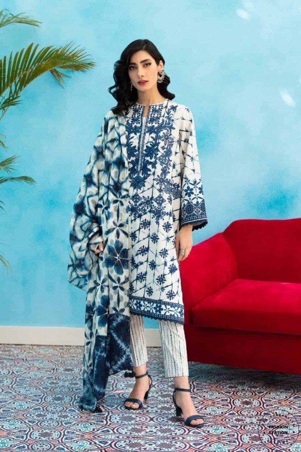 Sapphire 3 Piece Embroidered LawnSuit 3PE-SIG22V3-4