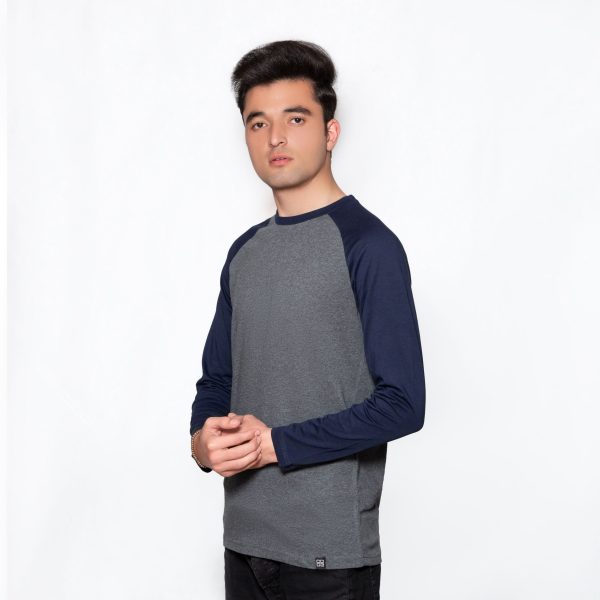 Grey & Navy Raglan - Image 3