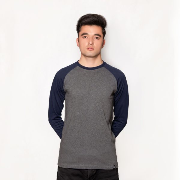 Grey & Navy Raglan - Image 2