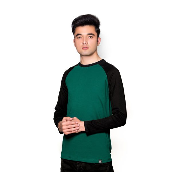 Green & Black Raglan - Image 2