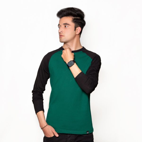 Green & Black Raglan - Image 3