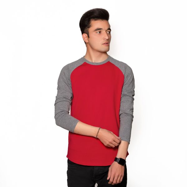 Red & Grey Raglan - Image 3