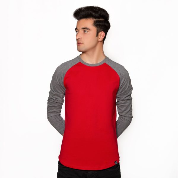 Red & Grey Raglan - Image 2