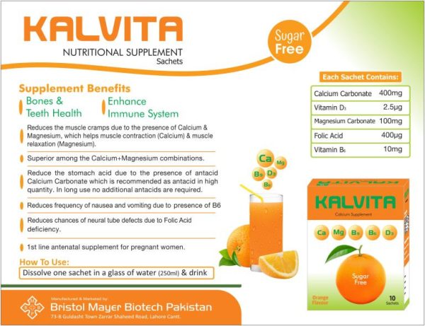 Bristol Kalvita 10 Sachet (Sugar Free) - Image 3