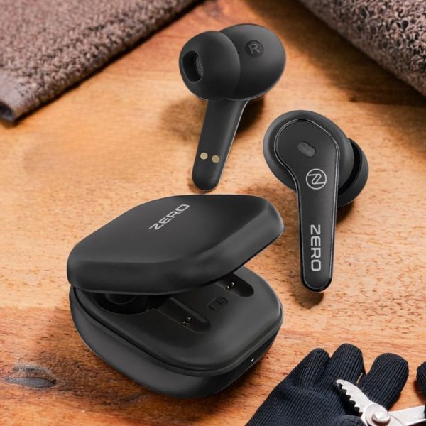 Zero® Flash Earbuds | Ultra Bluetooth V5.3, ENC Noise Reduction, 48 Hours Playtime | IPX-4 water resistant, Touch Control, High Quality, Best Earbuds for Men and Women, iPhone & Android users