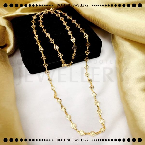 Dotline Jewellery Golden Long Chain, Stylish Golden Large Chain, Jewelry Chain For Women JCL03