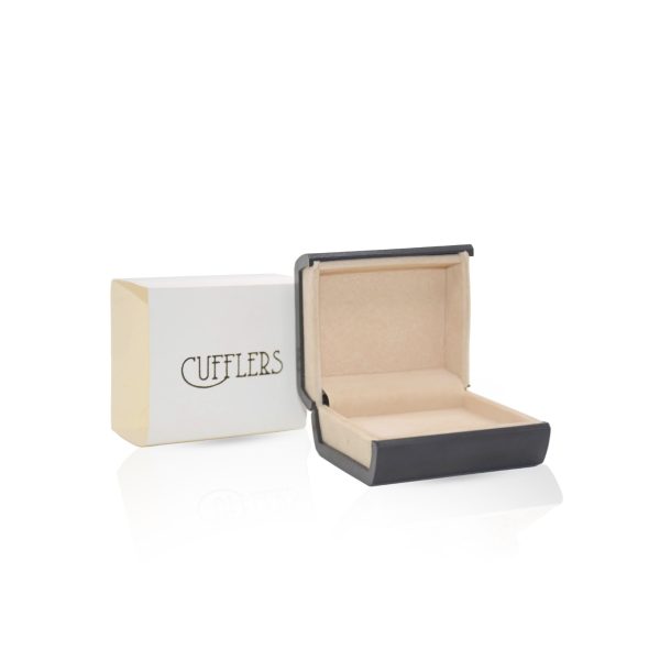 Cufflers 1PC Black Cufflinks Box Gift Storage Case (Plastic Special)