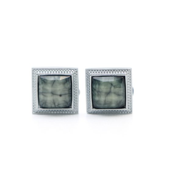 Cufflers Classic Cufflinks for Men's Shirt with a Gift Box - CU-0003 - Grey