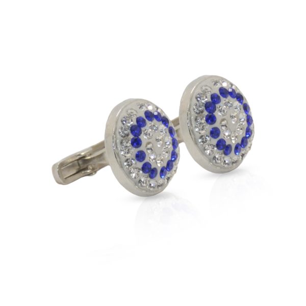 Cufflers Classic Silver Round Cufflinks Free Gift Box Included - CU-0014 - Image 3