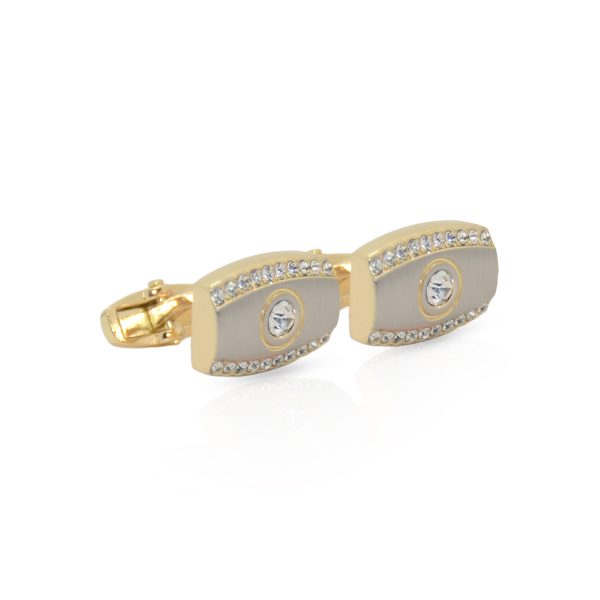 Cufflers Classic Gold Cylinder Cufflinks Model with Free Gift Box - CU-0017 - Image 3