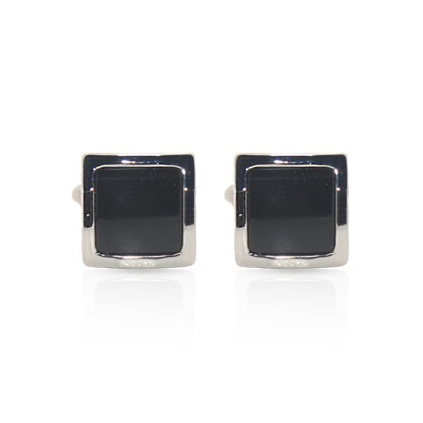 Cufflers Novelty Black Box Cufflinks with Free Gift Box - CU-2028 - Black