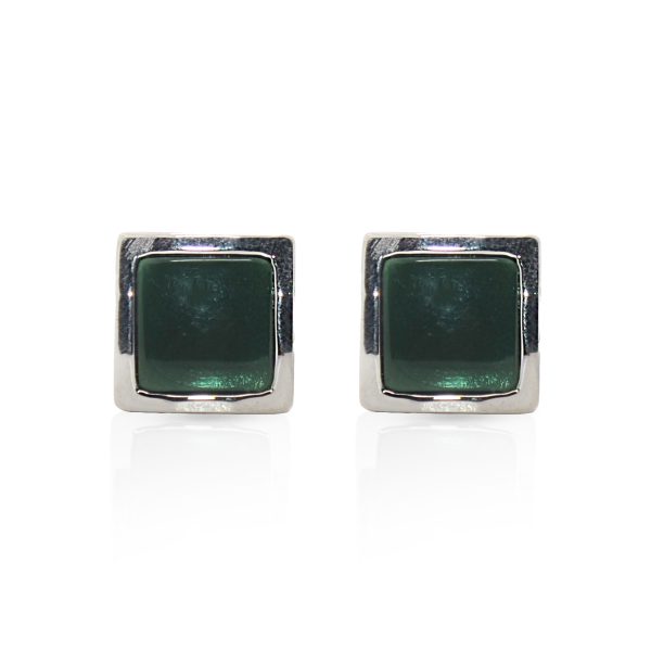 Cufflers Novelty Black Box Cufflinks with Free Gift Box - CU-2028 - Green