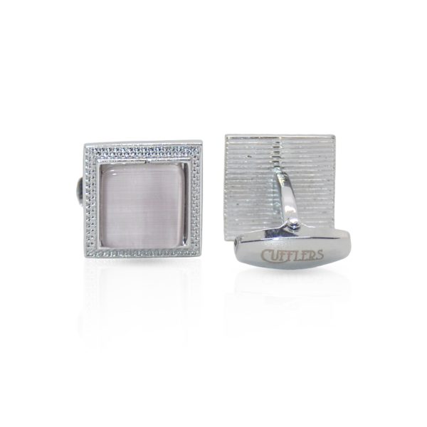 Cufflers Novelty Cufflinks Free Gift Box Silver Box Design - CU-2030 - Image 2