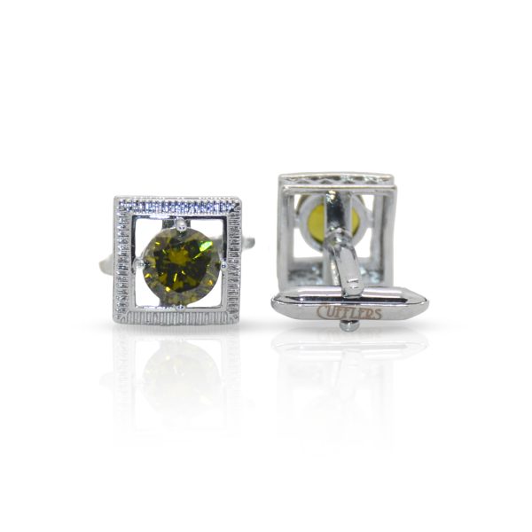 Cufflers Modern Silver Cufflinks with Free Gift Box - CU-3009 - Image 2