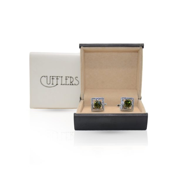 Cufflers Modern Silver Cufflinks with Free Gift Box - CU-3009 - Image 4