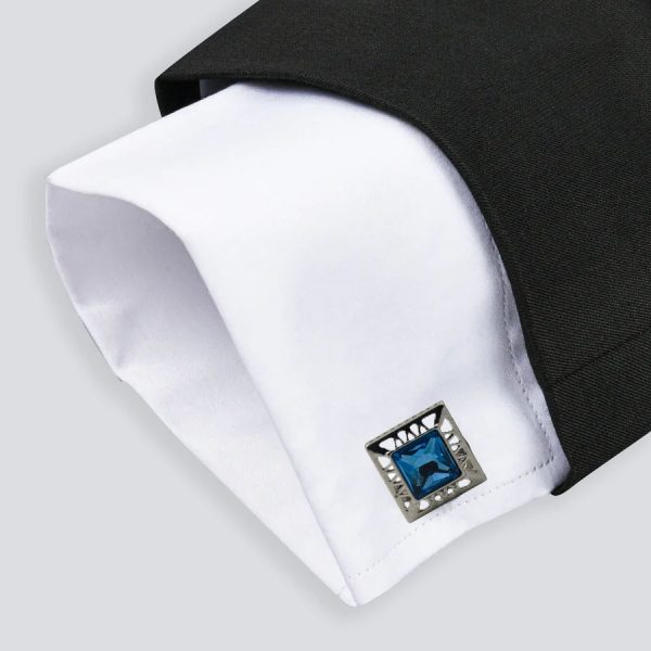 Cufflers Designer Cufflinks with Free Gift Box - CU-4005 - Image 4