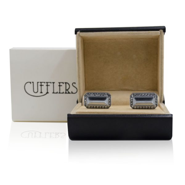 Cufflers Designer Cufflinks with Free Gift Box - CU-4016 - Image 4