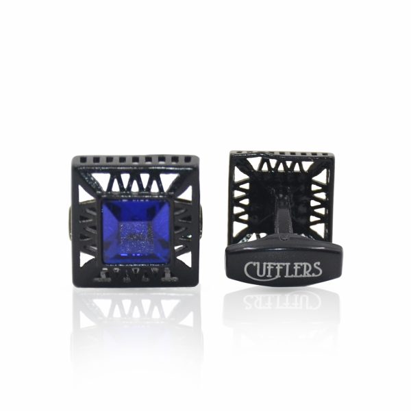 Cufflers Designer Cufflinks CU-4024-B with Free Gift Box - Image 2