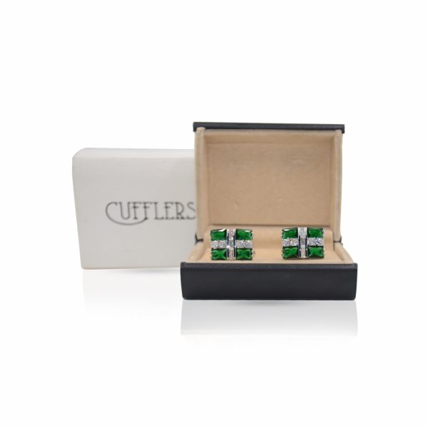 Cufflers Designer Cufflinks CU-4025-B with Free Gift Box - Image 4