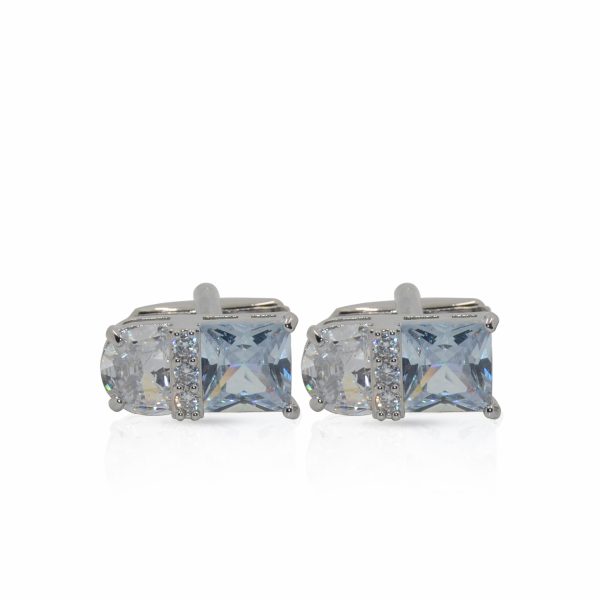 Cufflers Designer Rectangle Cufflinks CU-4027-c with Free Gift Box