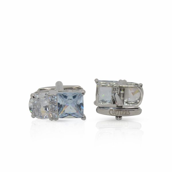 Cufflers Designer Rectangle Cufflinks CU-4027-c with Free Gift Box - Image 2