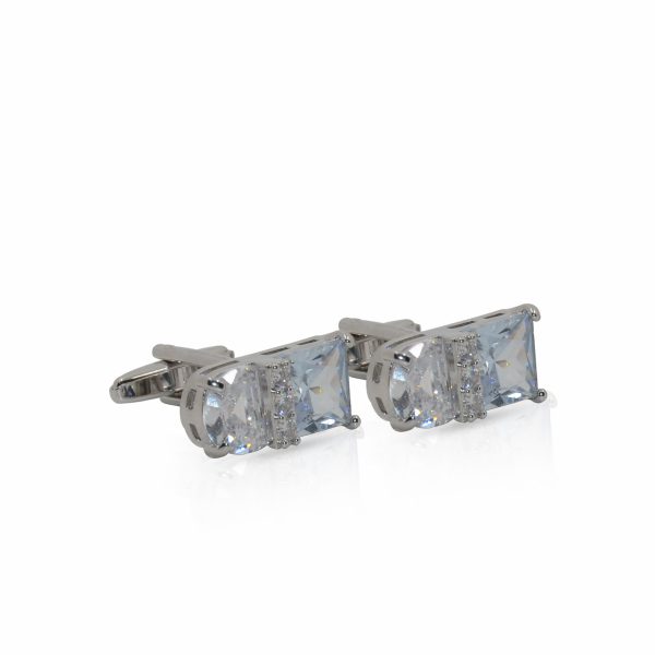 Cufflers Designer Rectangle Cufflinks CU-4027-c with Free Gift Box - Image 3