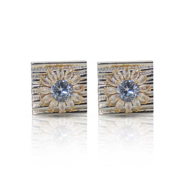 Cufflers Limited Edition Gold and Silver Box Cufflinks with Free Gift Box - CU-5001