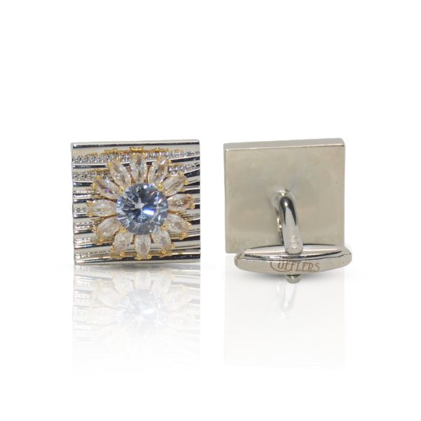 Cufflers Limited Edition Gold and Silver Box Cufflinks with Free Gift Box - CU-5001 - Image 2