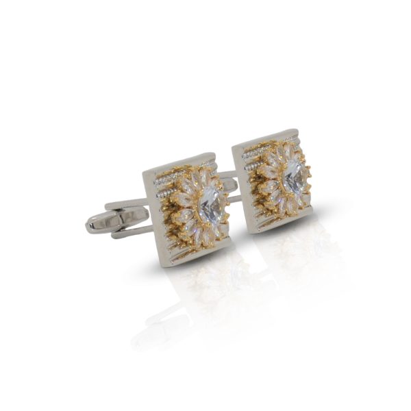 Cufflers Limited Edition Gold and Silver Box Cufflinks with Free Gift Box - CU-5001 - Image 3