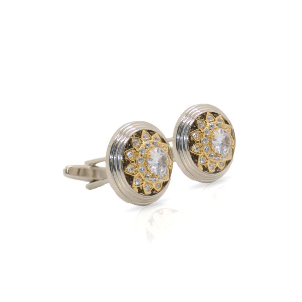 Cufflers Limited Edition Silver Round Cufflinks with Free Gift Box - CU-5003 - Image 3