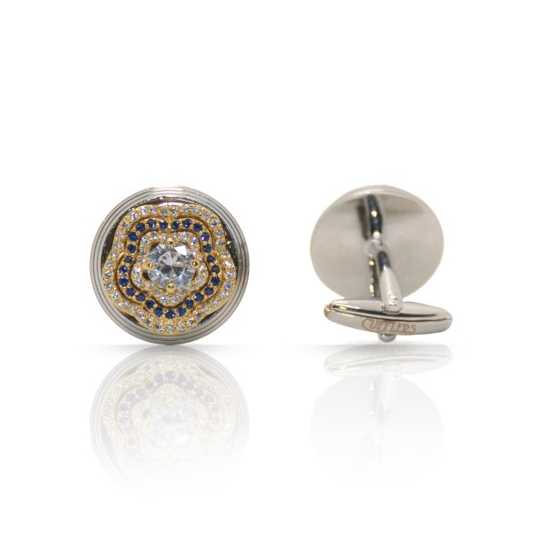 Cufflers Limited Edition Silver Round Cufflinks Free Gift Box - CU-5004 - Image 2