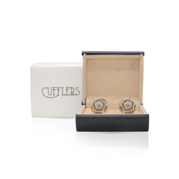 Cufflers Limited Edition Silver Round Cufflinks Free Gift Box - CU-5004 - Image 4