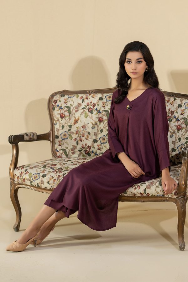 La Rosaa LW2-09 - Plum 2 Piece - Image 2