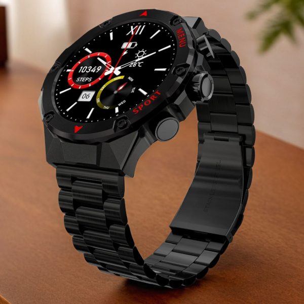 Zero® Vogue Smartwatch 2.01" Ultra Big AMOLED Screen| Bluetooth Calling, 123 Sports Modes, Health Monitoring | Stainless Steel Chain with FREE Silicon Strap | Best Price Smartwatch For Men, Women & iPhone IOS and Android Users