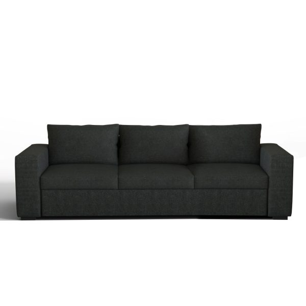 JC Buckman Chill Zone Plus Three Seater Sofa Acacia Wood Finest Imported Fabric European Design Grand Sized with 2 Years Warranty